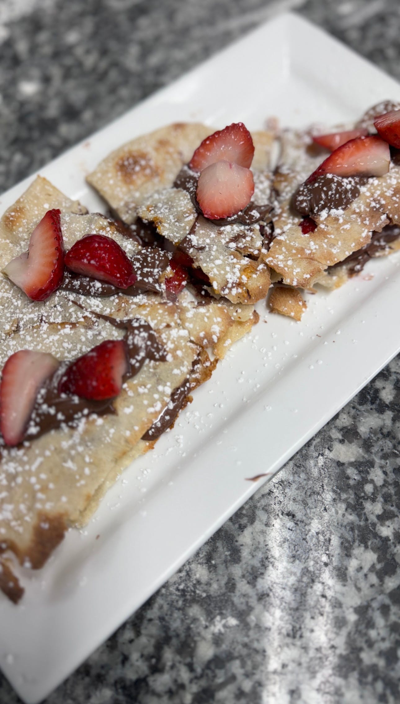 Strawberry and Nutella Crisp