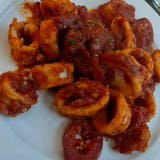 Calamari Fritti With Hot Cherry Peppers