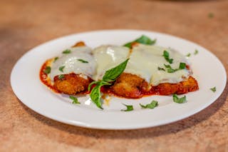 Chicken Parmigiana with Spaghetti Lunch