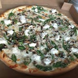 Vegan Spinach & Mushroom Pizza