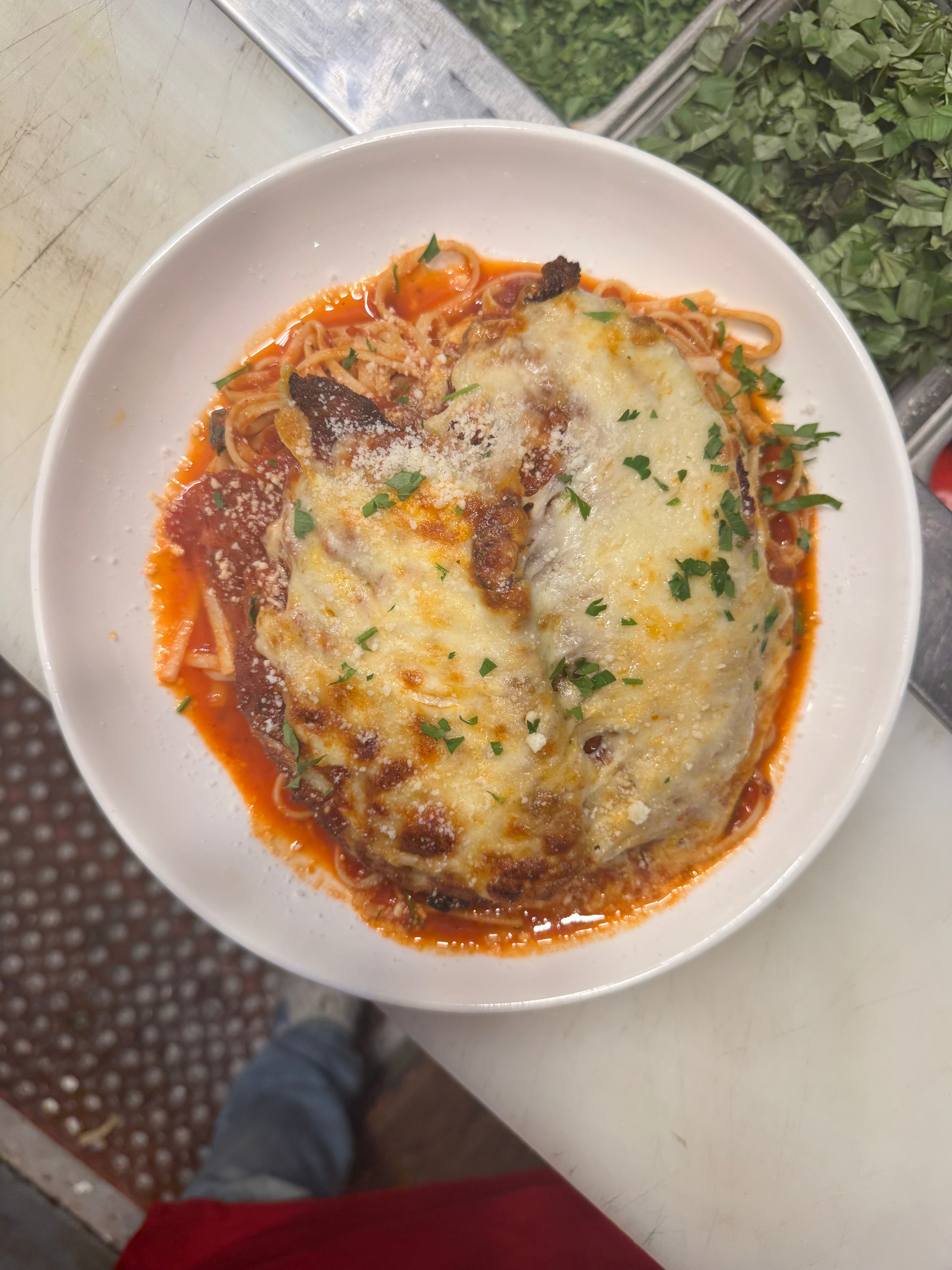Chicken Parmigiana Dinner