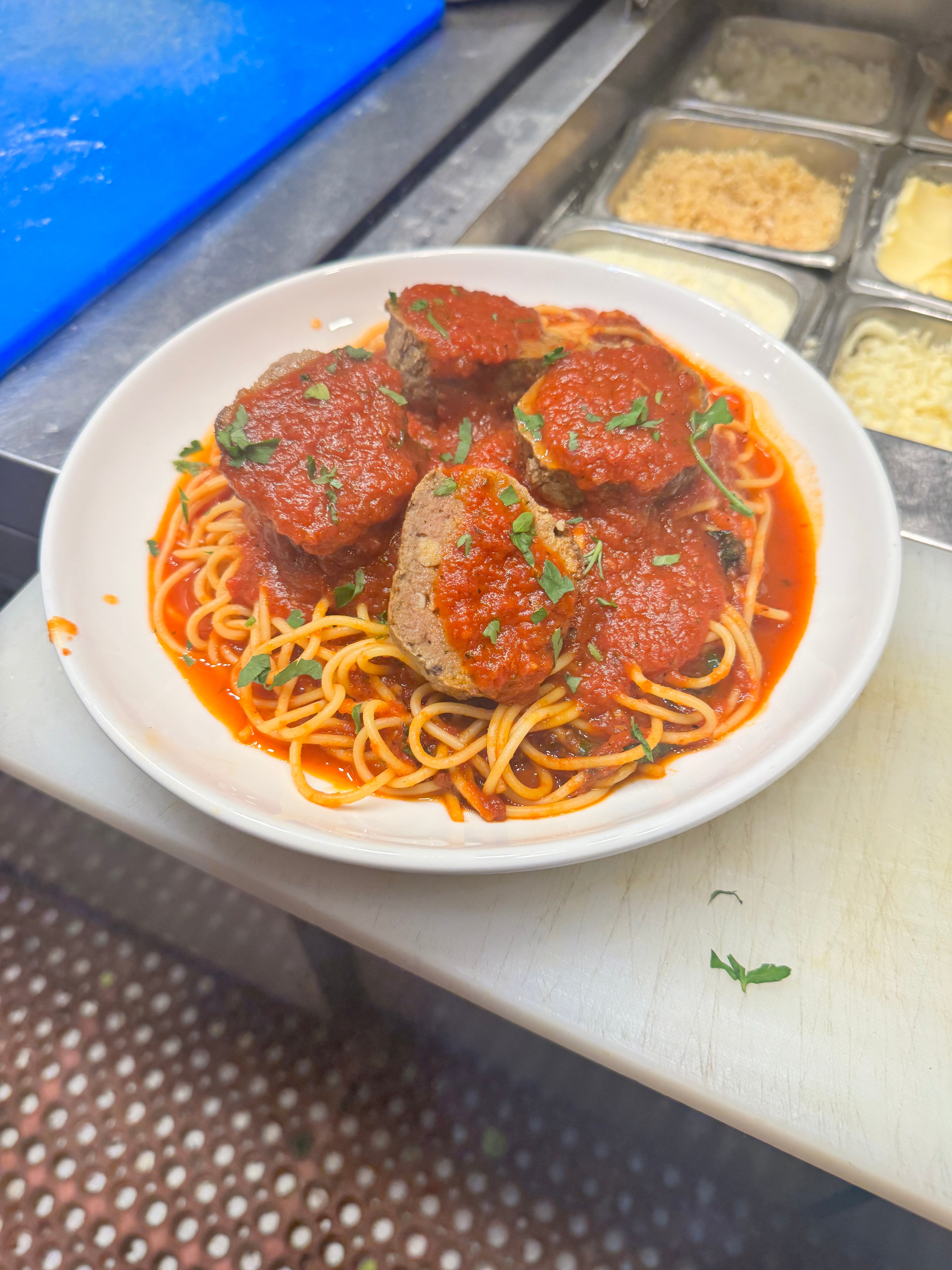 Pasta with Meatballs Marinara