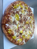 Single Round BBQ Chicken Pizza