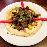 Beef Shawarma Hummus Plate