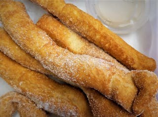 Homemade Cinnamon Sticks with Icing