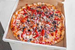 Thin Crust Da Bronx Bomber Pizza