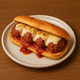 Meatball Parmigiana sub