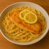 Fillet Francese over Linguine
