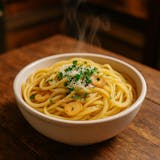 Pasta garlic and oil side
