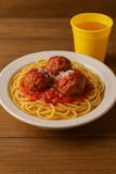 kid spaghetti and meat balls