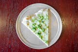 White with Green Specialty Pizza Slice