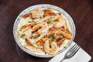 Alfredo with Shrimp & Chicken Pasta