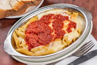 Baked Pasta with Marinara Sauce