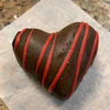Juniors Chocolate Enrobed Heart Cheesecake