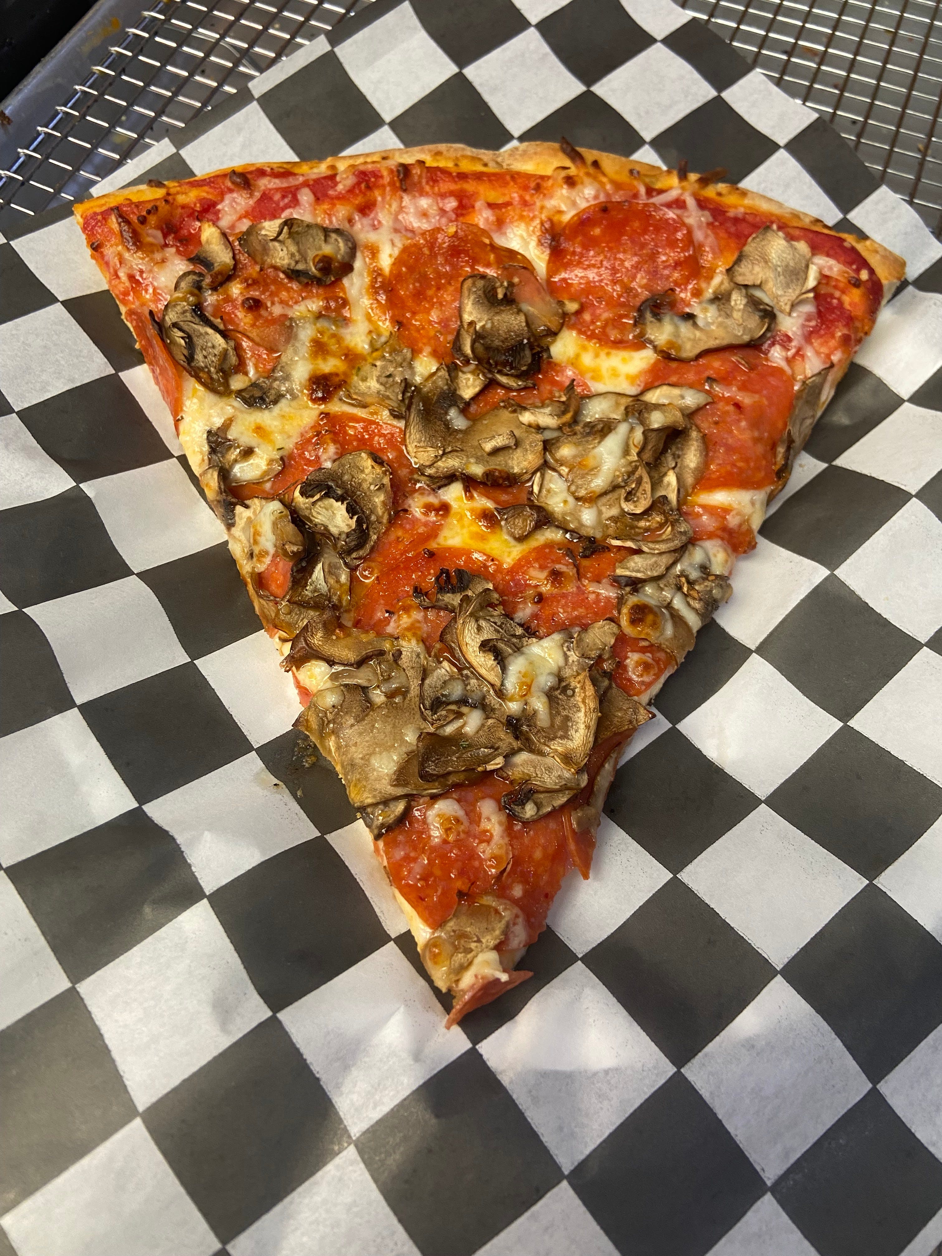 Pepperoni & Mushroom Pizza Slice