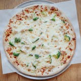 Chicken Broccoli  Alfredo Pizza