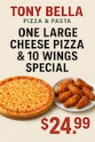 One Large Cheese Pizza & 10 Wings Special