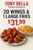 20 Wings & 1 Large Fries Special
