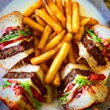 Cheeseburger Club Sandwich