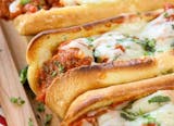 Beef Meatball with Green Peppers & Cheese Sub
