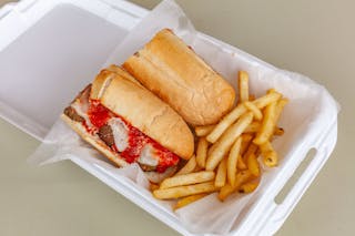 Meatball Parmigiana Sandwich