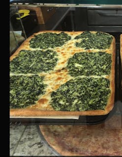 Grandma Spinach Pizza