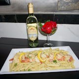 Penne Pesto with Shrimp