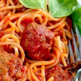 Spaghetti with Meatballs Dinner