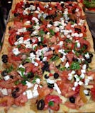 White Bruschetta Pizza Slice