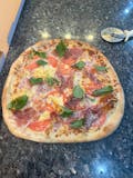 Prosciutto, Onions & Fresh Tomatoes Pizza