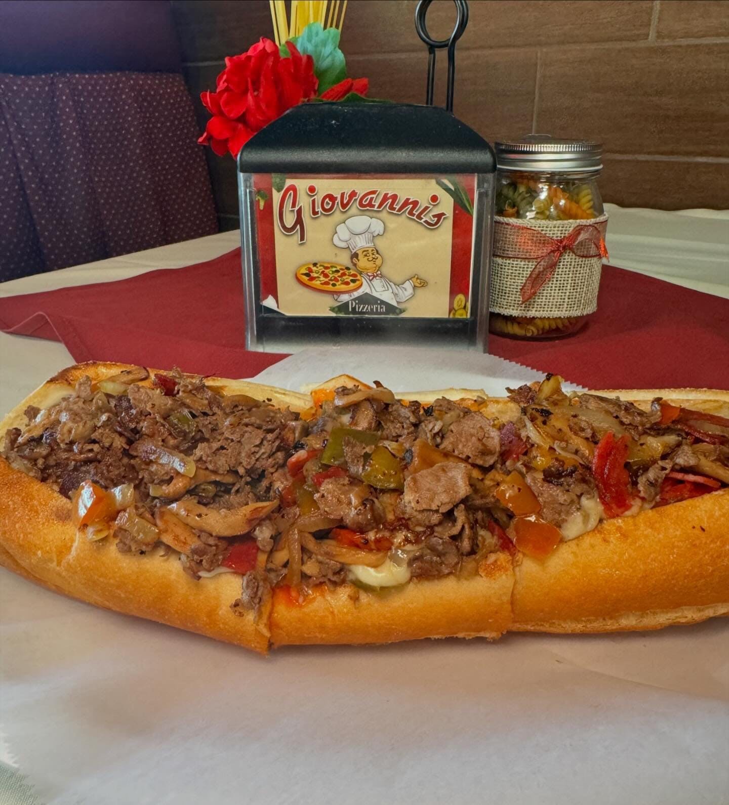 cheesesteak with the works