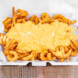 Waffle Fries Topped with Cheese Whiz