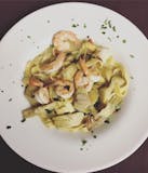 Hotsy Totsy Shrimp Over Linguine