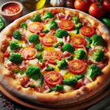 Cheesy Bacon Broccoli Pizza