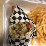 BLT Wrap with French Fries