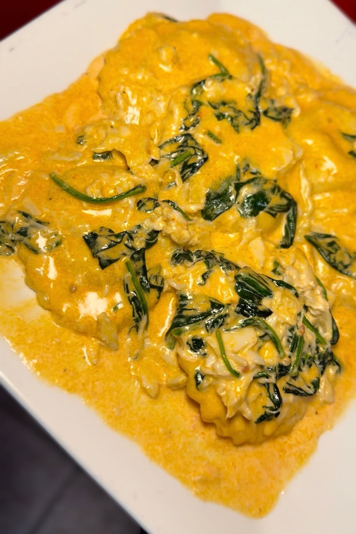 Lobster Rockefeller Ravioli