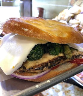 Grilled Chicken, Broccoli Rabe Hero
