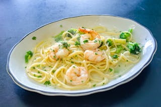 5. Linguine with Broccoli & Shrimp
