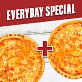 Two Small 12" Cheese Pizzas Special