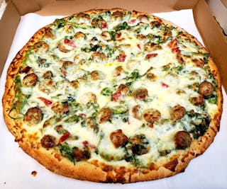 Italian Sausage & Broccoli Rabe Round Pizza