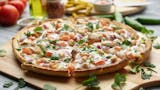 Plant-Based Bombay Garlic Chicken Pizza Twist