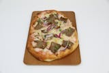 Spicy Beef Lamb Kabob Naan Pizza