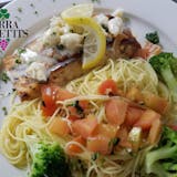 Grilled Salmon Picatta Lunch