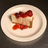 Cheesecake w/Strawberry Sauce