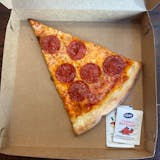 One Cheese Slice with two toppings
