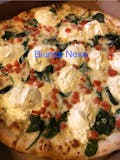 Bianca Neve Pizza with Spinach & Tomato