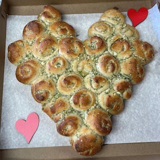 Heart-Shaped Garlic Knots