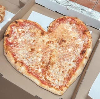 Heart-Shaped Pizza