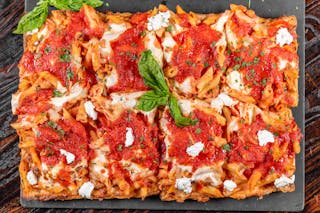 Baked Ziti Sicilian slice