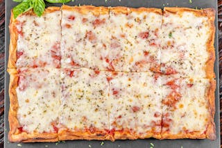 Plain Sicilian Cheese Pizza